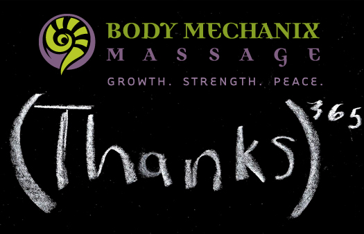 Thank you from Body Mechanix Massage